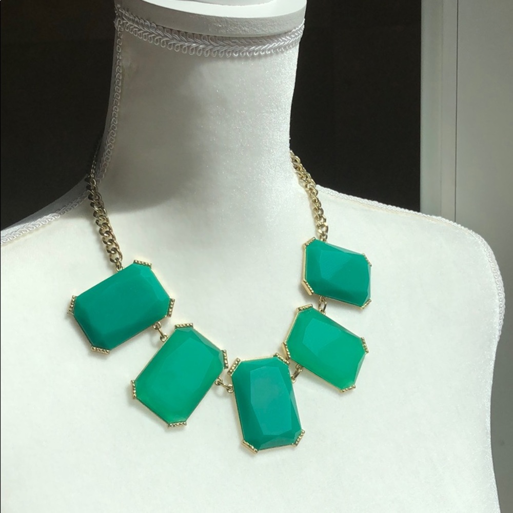 Fun emerald green necklace!